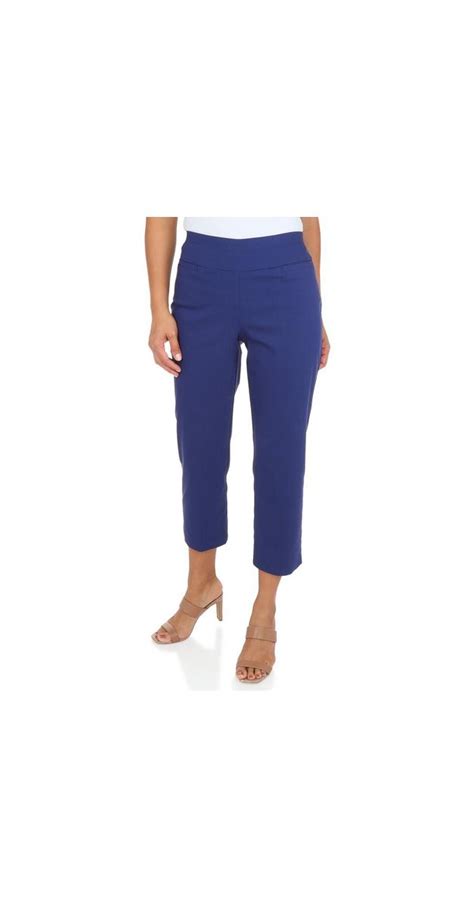 pull on navy blue capris.